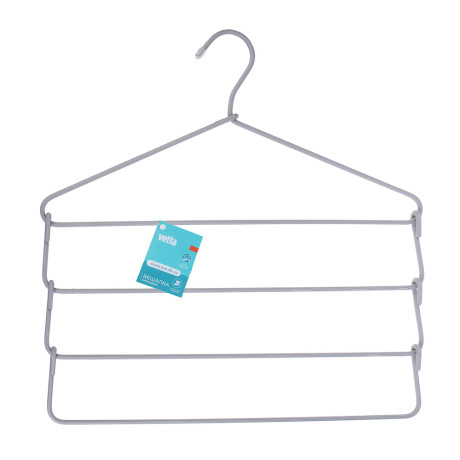 VETTA Вешалка-органайзер, 4 уровня, 41х42.5х0.38 см, металлическая с текстильным покрытием