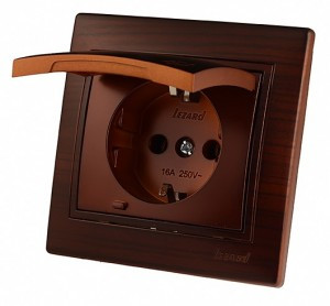 Lezard Мира роз. СУ 1 мест. 16А маун (земля, керамика, крышка, корпус PC) 701-0404-123