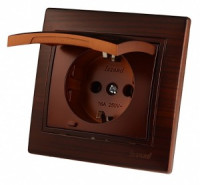 Lezard Мира роз. СУ 1 мест. 16А маун (земля, керамика, крышка, корпус PC) 701-0404-123