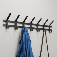 Вешалка настенная Торонто 7 (7 крюч.) 82*8,5*16,8см (черный) ВНТ7Ч под заказ ЗМИ