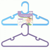 Вешалка-плечики детская р.32-36см, набор 4шт/уп (кратность 3!!!) пластик VL90-177