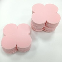 Uniel фоамиран для творчества, теплый розовый 9х9см 2мм четырехлист. VR-PE7 20T20/S50X50/PWF007