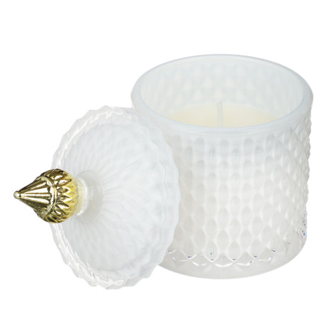 NEW GALAXY Свеча ароматизированная Blaсk&White 160гр. wood sage, white flower, bluebell, pear