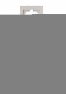 Lezard RAIN рамка 4 мест. верт. бел. с бок. вст. хром (PC) 703-0225-154