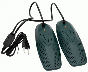 Сушилка д/обуви СТАРТ 10Вт, 19,5x6,8x3см, шнур 1,2м, металл/керам/АВS пласт, зелёный 852