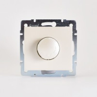 Lezard RAIN мех. диммер СУ 1000W жемчужно-бел. перламутр (корпус PC) 703-3088-157