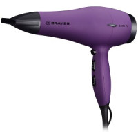 Фен BRAYER 3007BR, 2,2кВт, 2 cкор, 3 режима, узкий концентратор, холодный воздух