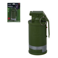 ИГРОЛЕНД Граната с дымом, свет, звук, 3хАА, ABS, 14х21,5х6 см, 2 дизайна