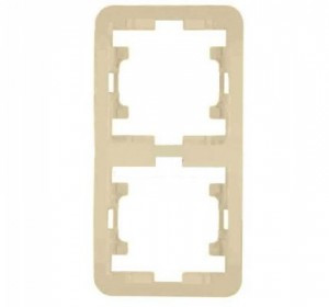 Makel Mimoza рамка СУ 2 мест. крем. (верт.) 32032