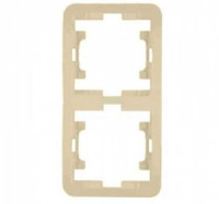 Makel Mimoza рамка СУ 2 мест. крем. (верт.) 32032