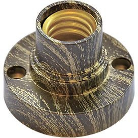 Ecola патрон накладной прямой E14 Черненая бронза AB4SLOEAY (10!)