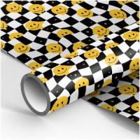 Упаковочная бумага глянц. 70*100см, MESHU &quot;Настроение смайла&quot;, 80г/м2 Арт.358096