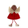 СНОУ БУМ Сувенир елочный Ангел 15 см, полиэстер, красный, 3 вида