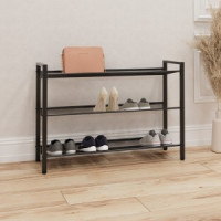 Подставка д/обуви (пвл) Торонто 33 (3полки) 88,5*26,5*61 (черный) ПДОТ33Ч под заказ ЗМИ