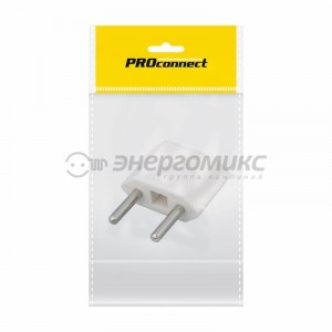 PROconnect сет. вилка-переходник (адаптер) плоский "Тефаль" Tefal белый ИУ 11-1041-9