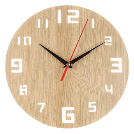 LADECOR CHRONO Часы настенные, круглые, 25см, МДФ, 1хАА