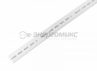 REXANT термоусадка трубка ТУТ 12/6 мм 1м белая, цена за шт (50!), 21-2001