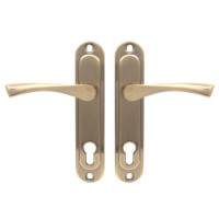 Ручки на планке AVERS HP-85.0123-AB (бронза, под цилиндр, межос-85мм)   \24