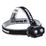 ЕРМАК Фонарь налобный, 2 P30 LED +3 SMD, 5 режимов, 1200мАч, 7,2х4,8х4см, USB кабель, пластик