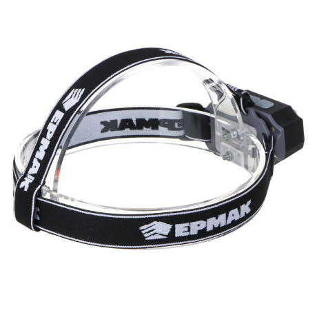 ЕРМАК Фонарь налобный, 2 P30 LED +3 SMD, 5 режимов, 1200мАч, 7,2х4,8х4см, USB кабель, пластик