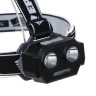 ЕРМАК Фонарь налобный, 2 P30 LED +3 SMD, 5 режимов, 1200мАч, 7,2х4,8х4см, USB кабель, пластик