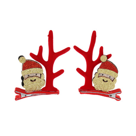 Заколка для волос 2 шт, тм ЮНИLOOK, 7-4,8см, металл, полимер, 6 дизайнов, #2