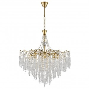 LUMION 8243/8 CLASSI LN25 латунь мет./хрусталь Люстра E14 8x40W 220V KRISTINA
