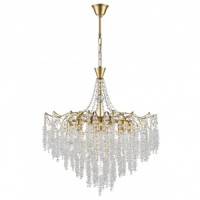 LUMION 8243/8 CLASSI LN25 латунь мет./хрусталь Люстра E14 8x40W 220V KRISTINA