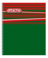 Тетрадь общая Attache,60л,клет,А5,спир,обл.мел.карт 14406