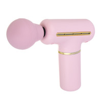 LEBEN Массажёр перкуссионный, 4 режима, розовый, 1200 мА/ч, сила удара 10-12кг