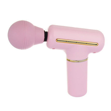 LEBEN Массажёр перкуссионный, 4 режима, розовый, 1200 мА/ч, сила удара 10-12кг