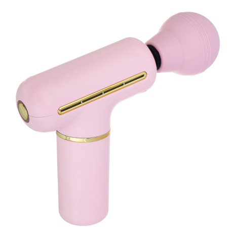 LEBEN Массажёр перкуссионный, 4 режима, розовый, 1200 мА/ч, сила удара 10-12кг