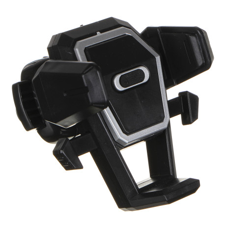 ЕРМАК Держатель телефона на дефлектор, тип: раздвижной, с кнопкой, пластик