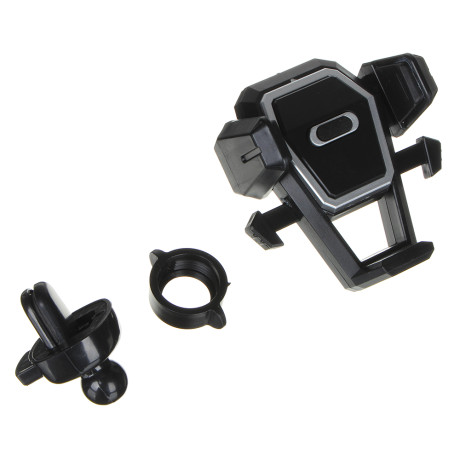 ЕРМАК Держатель телефона на дефлектор, тип: раздвижной, с кнопкой, пластик