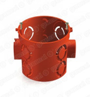 GREENEL Коробка уст. для кирпич. стен с саморезами СУ D68х42мм КРАСНАЯ (200шт) GE40011-06