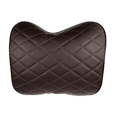 ЕРМАК / NG Подушка под спину, искусственная кожа, эластичная лента, 37х28х17 см, коричневый