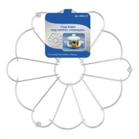 Подставка под горячее &quot;Ромашка&quot;, d=20см (кратность 6шт!!!), сталь/хром проволока AN52-72 Мультидом