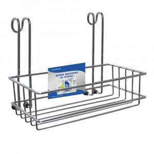 Полка на рейлинг, навесная, 20*10*16см (кратность 2шт!!!), сталь/хром проволока AN52-134 Мультидом