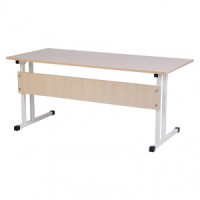 Парта Polini kids City D2 Ученик, 2 гр., белый-дуб пастельный
