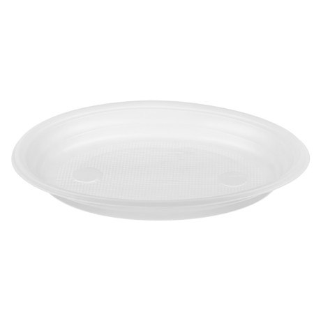 Тарелка окрашенная тм VIP, d20,5cм,  полистирол, 12 шт