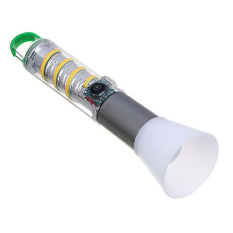 ЕРМАК Фонарь LED СОВ, 7 режимов, 1200 мАч, 175х34 мм, карабин, фокусировка, рассеиватель