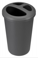 Стакан д/зубных щеток &quot;SCANDI&quot; 83х83х122мм, 0,4л серый 435240611 Бытпласт