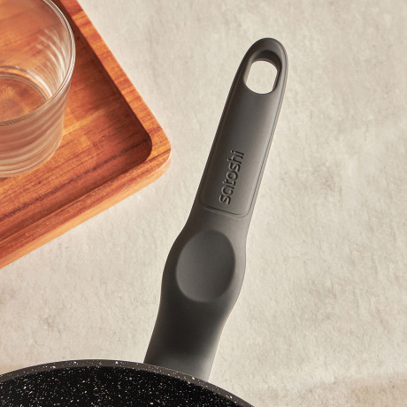 SATOSHI Стоун Сковорода литая d24см, антипригарное покрытие Мрамор, индукция