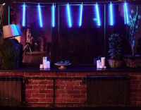 Гирлянда-занавес ул. ULD-E2405-240/DTK BLUE Падающие звезды 240LED син. 2x0.5/8нит соед 6мод Uniel