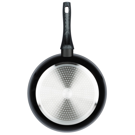 SATOSHI Карбон Сковорода литая d28см, антипригарное покрытие Мрамор, индукция