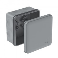 Systeme Electric коробка распред. двухкомпонентная ОУ 85х85х42 8гермов.серая ПМ IP66(84шт)IMT351971