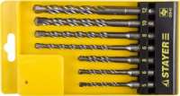 Набор STAYER &quot;PROFI&quot; Буры по бетону, хвостовик &quot;SDS-Plus&quot;, 5х110, 6х110, 6х160, 8х110, 8х160, 10х160
