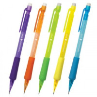 Карандаш механический STAFF &quot;College&quot;, корпус тонированный ассорти, резиновый грип, ластик, 0,7 мм,