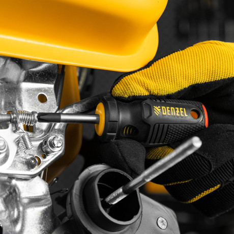 Отвертка, PH2х38 мм, S2, 3к рукоятка Denzel