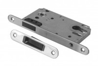 Замок врезной б/руч магнитный 8550 РЕНЦ под цилиндр, никель матовый  INMagn 85 SN